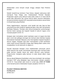 Check out top news from singapore and around the world. Eurocham Malaysia On Twitter Breaking Yab Prime Minister Has Implemented A Full Closure Of The Social Amp Economic Sectors Or Phase One Total Lockdown Across The Country From 1 June 2021