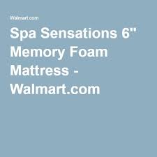 Spa Sensations By Zinus 6 Comfort Memory Foam Mattress Full Walmart Com Zinus Spa Sensations Memory Foam Mattress