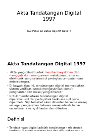 Nadeswaran, mahkamah tinggi kuala lumpur telah mengarahkan. Akta Tandatangan Digital 1997 Bb