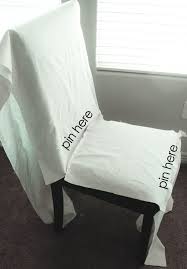 Ruthie Be Maude Diy Stenciled Parson Chair Slipcovers Slipcovers For Chairs Dining Room Chair Slipcovers Diy Chair Covers