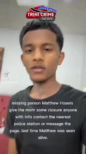 Ayuda para encontrar a Matthew Hosein