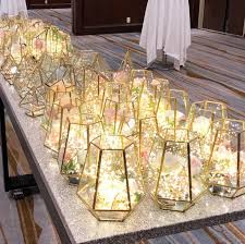 Fairy Light Centerpieces Geometric Terrarium Google Search Dugun Davetiye Nisan