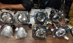 Metal White Volvo Bus Headlight