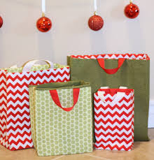 There are pattern pieces included in the pdf instructions. Fabric Gift Bags Tutorial