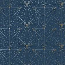 Tiles Bleu Petrole Dore Une Autre Nouveaute De Ce Mois De Septembre Avec Ses Finitions Dorees C Papier Peint Papier Peint Bleu Papier Peint Bleu Canard