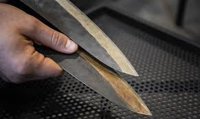 Apple cider vinegar is the best to use for removing rust, simply pour some vinegar into a glass and place in your rusty knives to soak overnight or for 8 to 12 hours and then wipe or gently scrub away the rust. What Is Patina Knivesandtools Explains What It Does To Your Knife