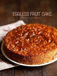 An easy fruit cake that's rich with a velvety texture, super moist and full flavoured. Eggless Fruit Cake Christmas Fruit Cake Dassana S Veg Recipes