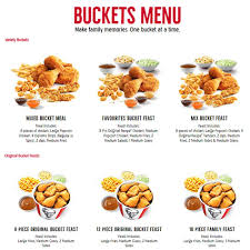 Get these kfc menu deals now fast food menu prices. Chicken Bucket Kfc Menu With Prices