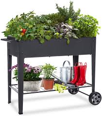 So, to make your work easier, we've collected 76 raised garden bed plans that you can easily build. Amazon Com Foyuee Raised Planter Box With Legs Outdoor Elevated Garden Bed On Wheels For Vegetables Flower Herb Patio Home Kitchen