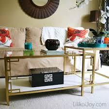Ikea Vittsjo Coffee Table Gold White Greek Key Makeover Mobelverschonerung Wohnzimmertische Ikea Mobel Hacks