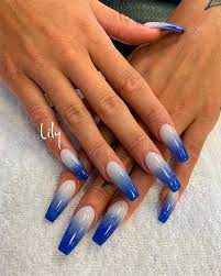 Nail art 12 ombré nail ideas. Cute Blue Ombre Nails Ideas Cute Manicure