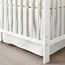 Shop for white crib bedskirt online at target. Lenast Crib Skirt Dotted White 28x52 70x132 Cm Ikea