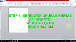 Lebih baik anda membeli kertas folio dalam partai besar di importer.co.id. Cara Mengatur Ukuran Kertas A4 Kwarto Dan F4 Folio Pada Ms Word Youtube