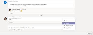Select delete message and confirm on the resulting dialog. Can Not Delete Team Chat Messages Despite Policy Change Microsoft Tech Community
