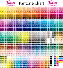 aahs signs company info resources pantone color chart