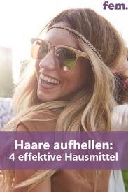 naturlich blondieren 4 hausmittel haare heller machen haare aufhellen haare blondieren