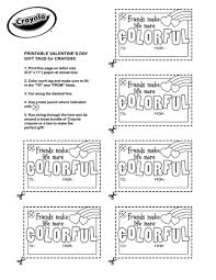 There are coloring pages of flowers, animals. Valentine Printable Tags For Crayons Crayola Com