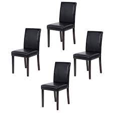 Maybe you would like to learn more about one of these? Set Of 4 Urban Style Leather Dining Chairs With Solid Wood Legs Chair Walmart Com Walmart Com