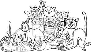 Wybieraj spośród najlepszych ofert przygotowanych z myślą o tobie. Naklejka Szczesliwy Grupy Koty Cartoon Dla Kolorowanka Na Wymiar Czarny Strona Zwierzecy Redro Pl