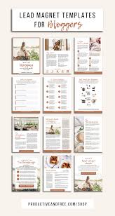 Download Lead Magnet Templates For Bloggers Workbook Design Ebook Template Ebook Design