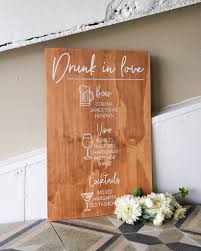 Bar Menu Sign Wedding Drinks List Wooden Bar Sign Cocktails Beer Wine Spirits Drinks Wedding Sign For R In 2019 Beer Wedding