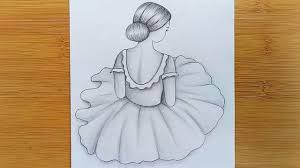 In pencil sketches, if you are stick to the charcoal type drawings, just draw a simple and stylized outline and again, as you gain. How To Draw A Girl For Beginners With Pencil Sketch Youtube
