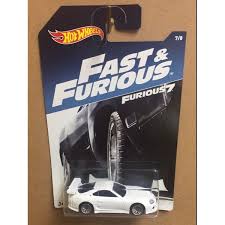 Today we replicate paul walker's toyota supra on gta 5. Hot Wheels Toyota Supra White Fast Furious 7 Paul Walker Shopee Malaysia