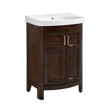 Lowes bathroom vanities on sale. Style Selections Morecott 23 75 In Chocolate Integral Single Sink Bathroom Vanity With Vitreou Single Sink Bathroom Vanity Bathroom Vanity Bathroom Sink Vanity