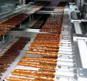 과자를 돌려서 만드는 한국의 대왕 빼빼로 공장, 20개국에 수출하는 빼빼로 / giant chocolate stick factory /  Korean food factory