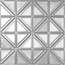 Shanko 2 Ft X 4 Ft Nail Up Tin Ceiling Tile In Clear Lacquer 24 Sq Ft Case Tin Ceiling Tiles Ceiling Tiles Drop Ceiling Tiles
