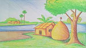 Drawing Of Scenery For Class 6 Max Installer Easy morning scenery drawing | how to draw easy scenery for beginners step by step this topics included :