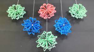 Origami easy paper flower l very easy to make l paper craft ideas l 2017hello, welcome to my channel. Colors Paper How To Make Beautiful Wall Hanging With Paper Flowers Room Decor Ideas