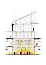 Harvard Art Museums Renovation And Expansion Renzo Piano Payette Harvard Art Museum Renzo Piano Architecture Drawing