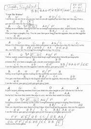 I Am The Walrus The Beatles Guitar Chord Chart Slightly Simplified Lyrics And Chords Beatles Guitar Guitar Chord Chart