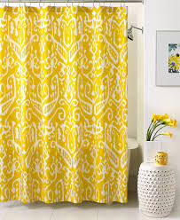Trina Turk Bath Ikat Shower Curtain Shower Curtains Accessories Bed Bath Macy S Yellow Shower Curtains Funky Shower Curtains Stylish Shower Curtain