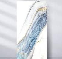 Blue Drift PVC Marble Sheets UV Protected | Waterproof | 4x8 ft (32 sq. ft)