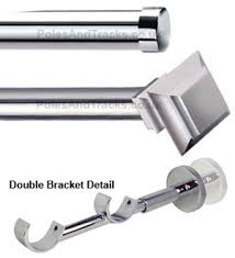 Buy curtain pole brackets and get the best deals at the lowest prices on ebay! Italia 28mm 28mm Milano Chrome Double Curtain Pole