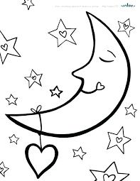Image Result For Night Time Coloring Pages Love Coloring Pages Moon Coloring Pages Star Coloring Pages