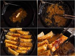 Other fillings can also be used together with the banana, most commonly jackfruit, and also sweet potato, mango, cheddar cheese and coconut. Turon Filipino Fried Banana Rolls Recipe