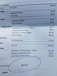 The cost of a title and registration is determined by the type of title and plate issued. How Much Does It Cost To Register A Bike In Your State This Is A Lowered Priced Because I M A Texas Resident Living In Washington State Because Of The Military Motorcycles