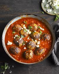 Knorr S Greek Meatballs With Feta Recipe Delicious Magazine Greek Meatballs Greek Recipes Feta Recipes
