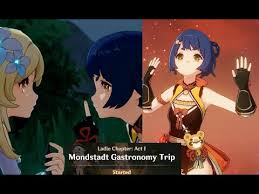 Xiangling Story Quest Mondstadt Gastronomy Trip Genshin Impact Youtube