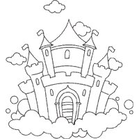 House Page 2 Of 4 Coloring Pages Surfnetkids Castle Clipart Castle Drawing Disney Castle Drawing