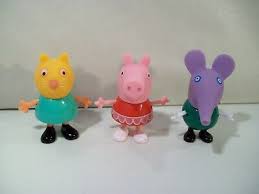 I made this episode for fun power475: 3 Peppa Pig Friends Figures Fancy Dress Party Peppa Candy Cat Edmond Elephant Ebay