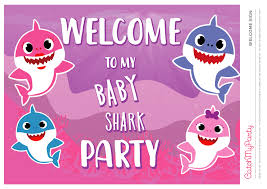 Free î€€printableî€ î€€babyî€ î€€sharkî€ pinkfong birthday invitation. Download These Free Baby Shark Party Printables Catch My Party
