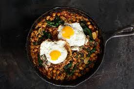 Spinach With Chickpeas And Fried Eggs Recipe Epicurious Com Recipes Clean Eating Recipes Food