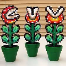 Super Coole Mario Planten En Je Hoeft Ze Geen Water Te Geven Plantillas Hama Beads Abalorios Hama Hama Beads