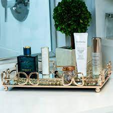 Unfollow rose gold mirrored tray to stop getting updates on your ebay feed. Lucaslo Tray Vanity Mirror Tray Coffee Table Tray Wedding Centerpiece Bathroom Decor Accent Table Tray Perfume Tray Jewelry Organizer Gifts For Women Gold Mirror Serving Tray Buy Online In Antigua And Barbuda