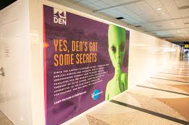 Denver International Airport conspiracy theories feature in new signage