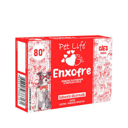 SABONETE ENXOFRE 80GR - PET LIFE
